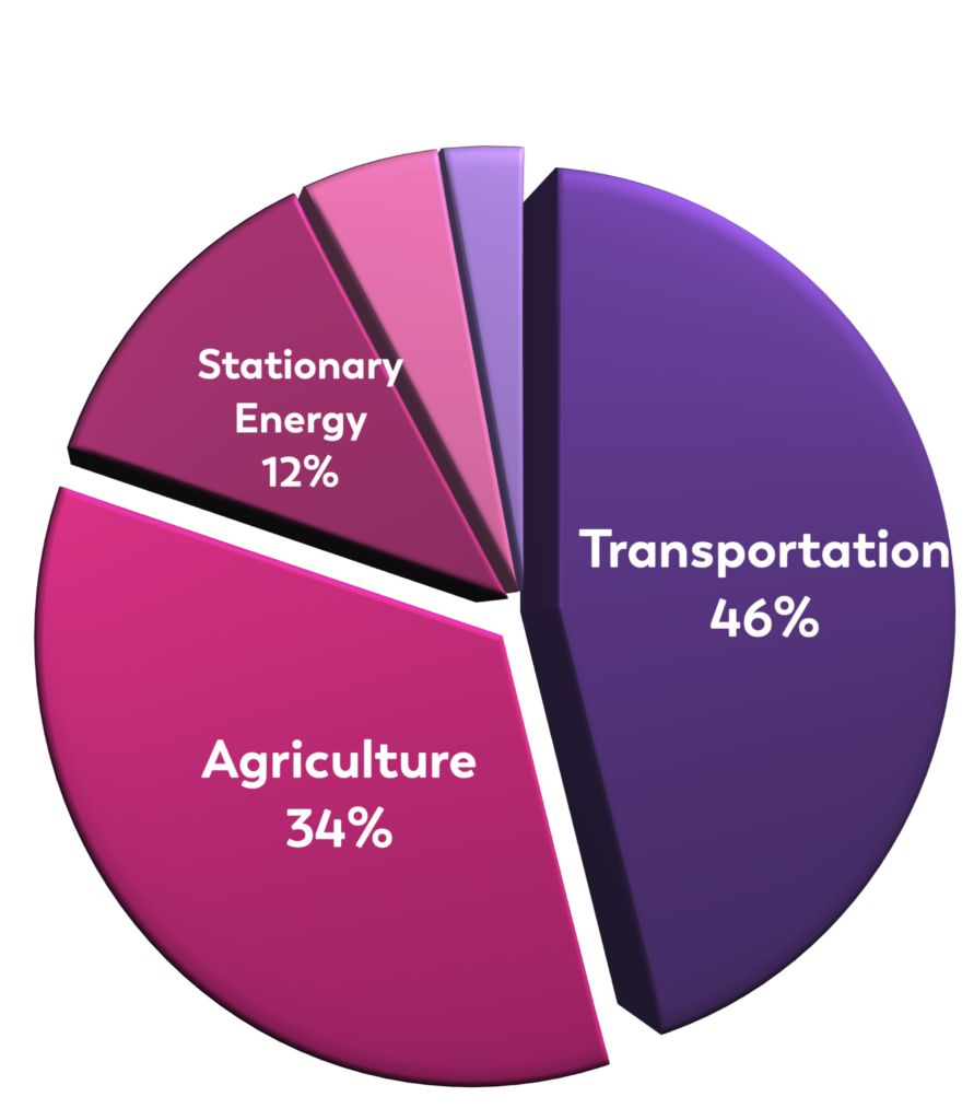 Western Bay gross emissions chart