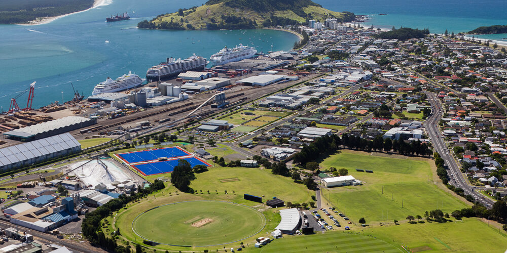 Cricket at Bay Oval Aerial Cricket at Bay Oval Aerial